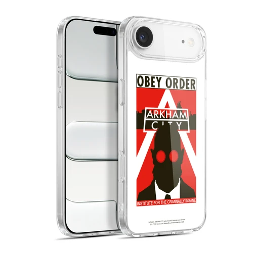 Batman Arkham City Graphics Hugo Strange Obey Order Soft Gel Case for Apple iPhone 17 Air