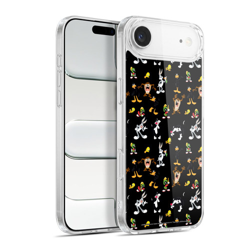Looney Tunes Patterns Black Soft Gel Case for Apple iPhone 17 Air