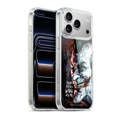 Batman Arkham City Graphics Joker Wrong With Me Soft Gel Case for Apple iPhone 17 Pro Max