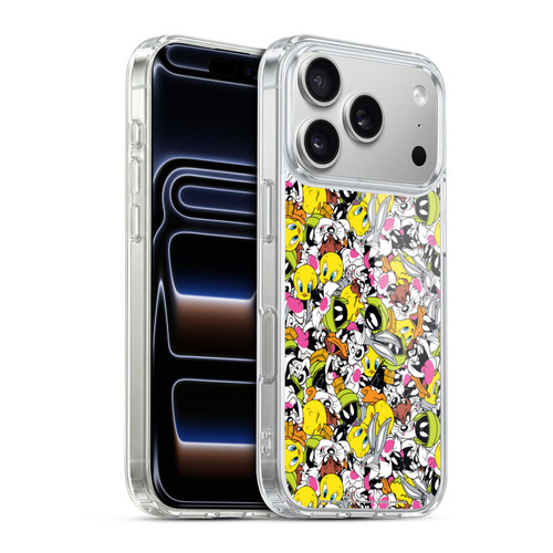 Looney Tunes Patterns Group Soft Gel Case for Apple iPhone 17 Pro
