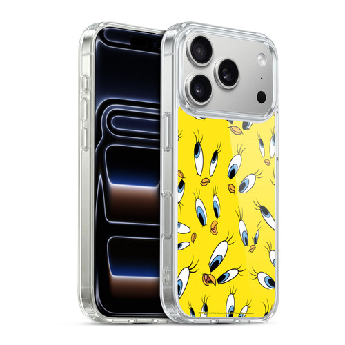 Looney Tunes Patterns Tweety Soft Gel Case for Apple iPhone 17 Pro