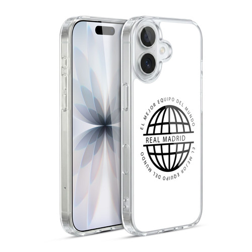Real Madrid CF Legend Black Logo Soft Gel Case for Apple iPhone 17
