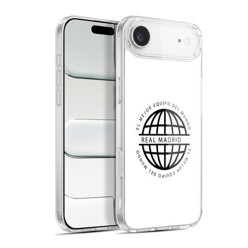 Real Madrid CF Legend Black Logo Soft Gel Case for Apple iPhone 17 Air