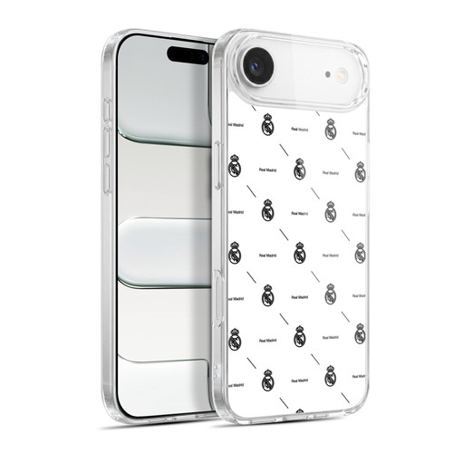 Real Madrid CF Legend Black Logo Pattern Soft Gel Case for Apple iPhone 17 Air