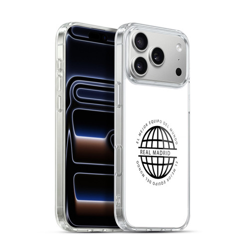 Real Madrid CF Legend Black Logo Soft Gel Case for Apple iPhone 17 Pro Max