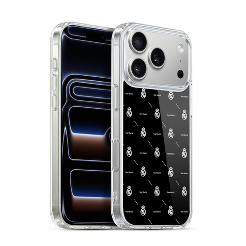 Real Madrid CF Legend White Logo Pattern Soft Gel Case for Apple iPhone 17 Pro