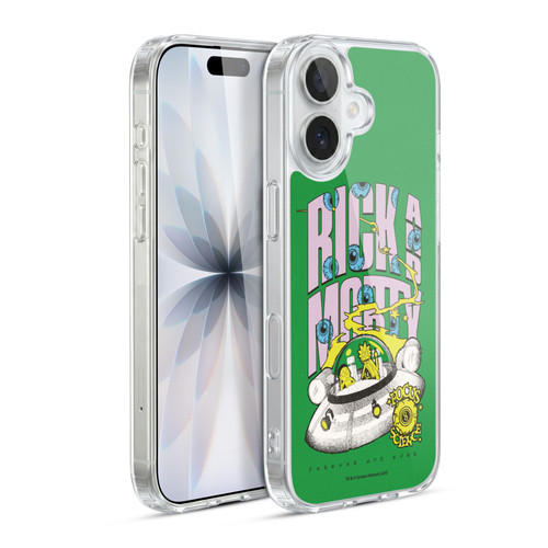 Rick And Morty Duo Graphics The Space Cruiser Soft Gel Case for Apple iPhone 17