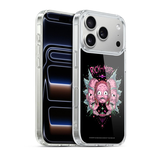 Rick And Morty Season 1 & 2 Graphics Intergalactic Escapades Soft Gel Case for Apple iPhone 17 Pro