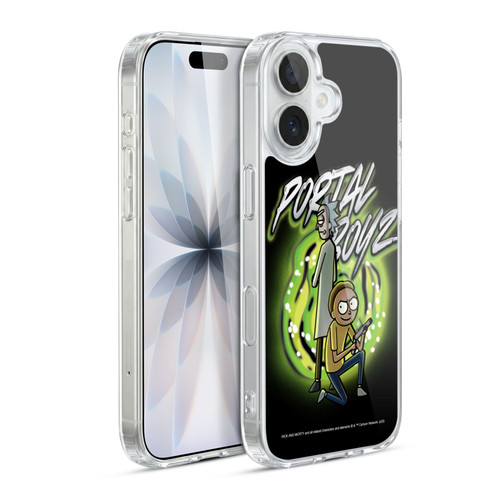 Rick And Morty Season 5 Graphics Portal Boyz Soft Gel Case for Apple iPhone 17