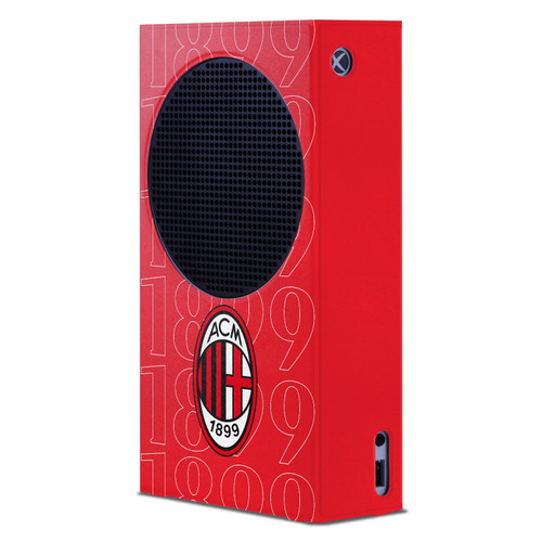 AC Milan Art 1899 Black Logo Game Console Wrap Case Cover for Microsoft Xbox Series S Console