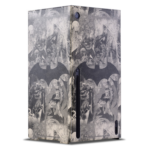 Batman DC Comics Logos And Comic Book Collage Distressed Game Console Wrap Case Cover for Microsoft Xbox Series X