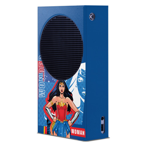 DC Women Core Compositions Wonder Woman Game Console Wrap Case Cover for Microsoft Xbox Series S Console
