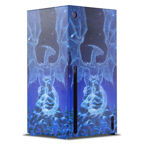 Ed Beard Jr Dragons Winter Spirit Game Console Wrap Case Cover for Microsoft Xbox Series X