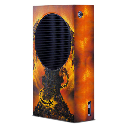Ed Beard Jr Dragons Harbinger Of Fire Game Console Wrap Case Cover for Microsoft Xbox Series S Console