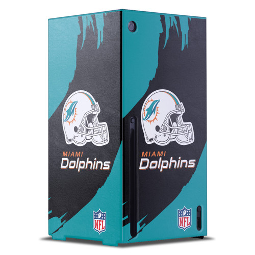 NFL Miami Dolphins Sweep Stroke Game Console Wrap Case Cover for Microsoft Xbox Series X
