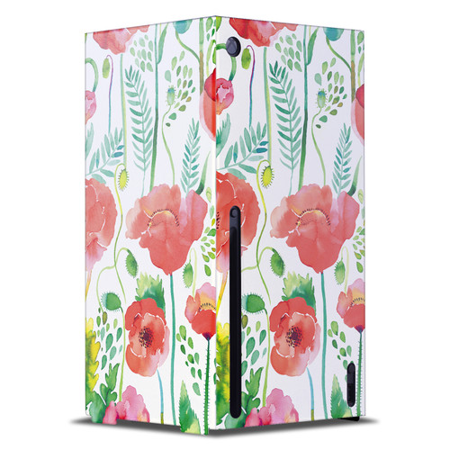 Ninola Art Mix Red Flower Game Console Wrap Case Cover for Microsoft Xbox Series X
