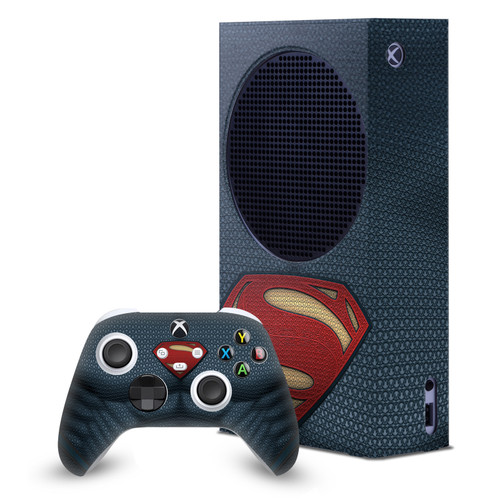 Batman V Superman: Dawn of Justice Graphics Superman Costume Game Console Wrap and Game Controller Skin Bundle for Microsoft Series S Console & Controller