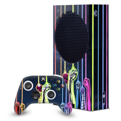 Green Lantern DC Comics Comic Book Covers Power Rings Game Console Wrap and Game Controller Skin Bundle for Microsoft Series S Console & Controller