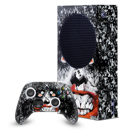 The Joker DC Comics Character Art Detective Comics 880 Game Console Wrap and Game Controller Skin Bundle for Microsoft Series S Console & Controller