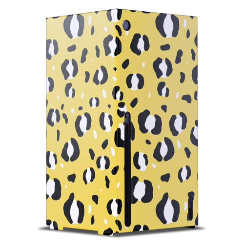 Grace Illustration Art Mix Yellow Leopard Game Console Wrap Case Cover for Microsoft Xbox Series X
