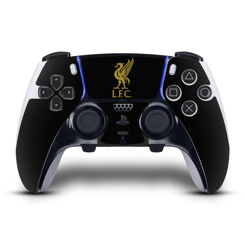 Liverpool Football Club Art Liver Bird Gold On Black Vinyl Sticker Skin Decal Cover for Sony PS5 DualSense Edge Controller