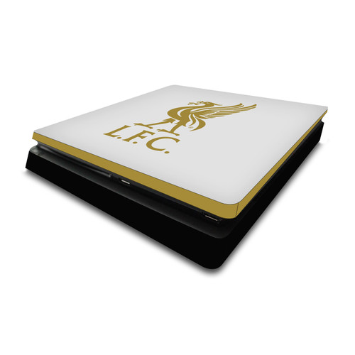 Liverpool Football Club Art Liver Bird Gold On Black Vinyl Sticker Skin Decal Cover for Sony PS4 Slim Console