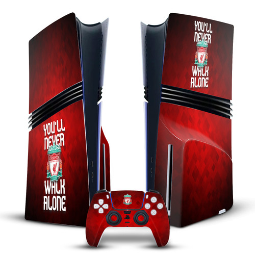 Liverpool Football Club Art YNWA Vinyl Sticker Skin Decal Cover for Sony PS5 Pro Disc Edition Bundle