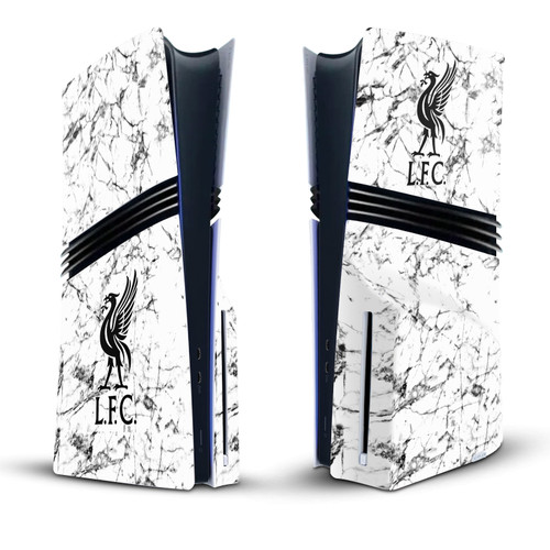 Liverpool Football Club Art Black Liver Bird Marble Vinyl Sticker Skin Decal Cover for Sony PS5 Pro Disc Edition Console