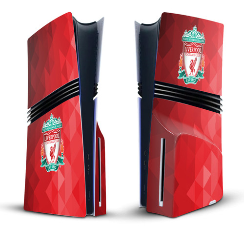 Liverpool Football Club Art Crest Red Geometric Vinyl Sticker Skin Decal Cover for Sony PS5 Pro Disc Edition Console