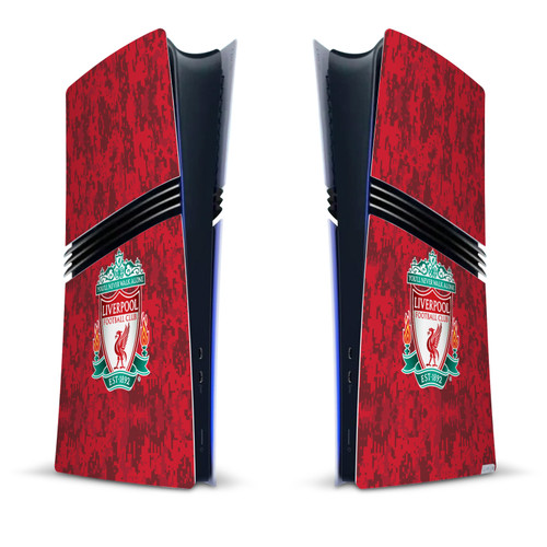 Liverpool Football Club Art Crest Red Camouflage Vinyl Sticker Skin Decal Cover for Sony PS5 Pro Digital Edition Console