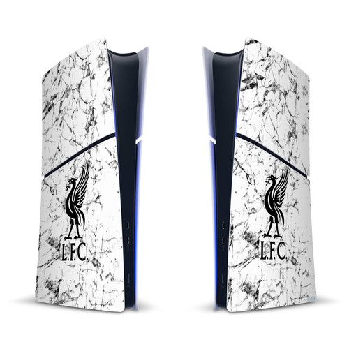 Liverpool Football Club Art Black Liver Bird Marble Vinyl Sticker Skin Decal Cover for Sony PS5 Slim Digital Edition Console