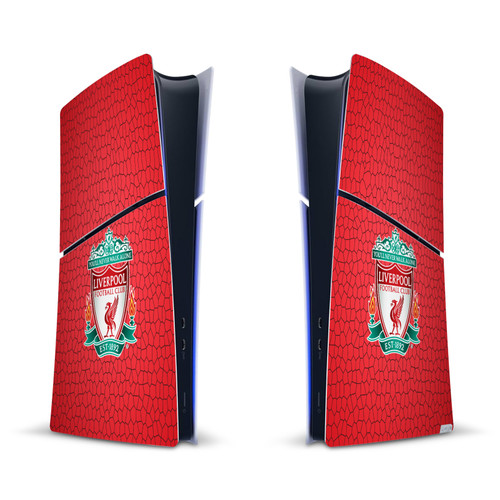Liverpool Football Club Art Crest Red Mosaic Vinyl Sticker Skin Decal Cover for Sony PS5 Slim Digital Edition Console
