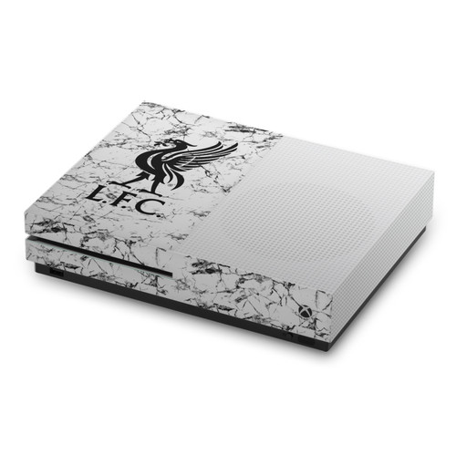 Liverpool Football Club Art Black Liver Bird Marble Vinyl Sticker Skin Decal Cover for Microsoft Xbox One S Console