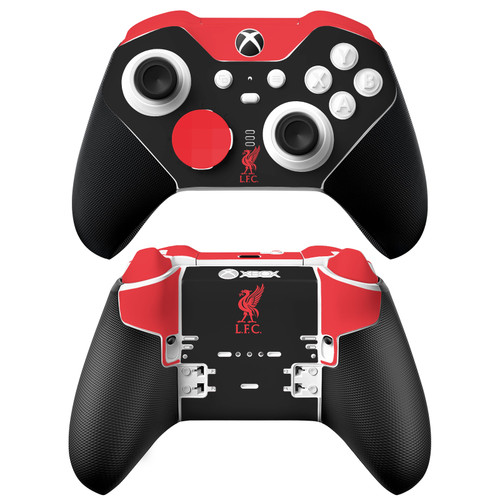 Liverpool Football Club Art Liver Bird Red On Black Vinyl Sticker Skin Decal Cover for Microsoft Xbox Series X & S Elite Wireless Controller Series 2