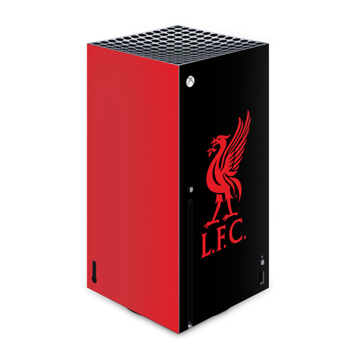 Liverpool Football Club Art Liver Bird Red On Black Vinyl Sticker Skin Decal Cover for Microsoft Xbox Series X