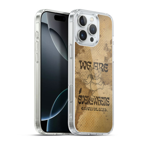Grateful Dead Graphics Bear Vintage Soft Gel Case for Apple iPhone 16 Pro Max & MagSafe