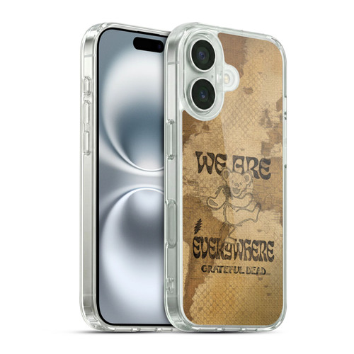 Grateful Dead Graphics Bear Vintage Soft Gel Case for Apple iPhone 16 & MagSafe