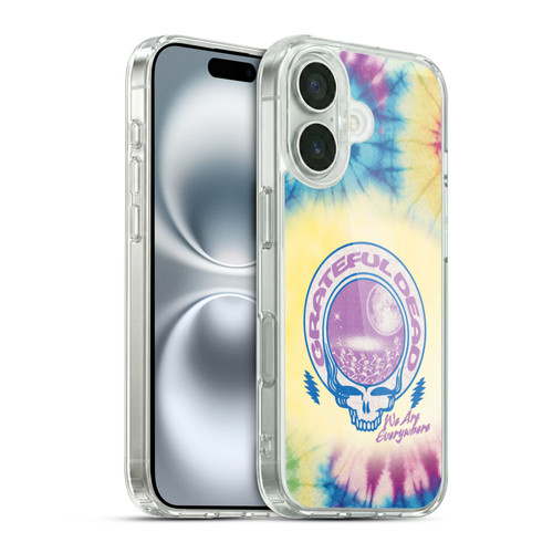 Grateful Dead Graphics Logo Tie Dye Soft Gel Case for Apple iPhone 16 & MagSafe