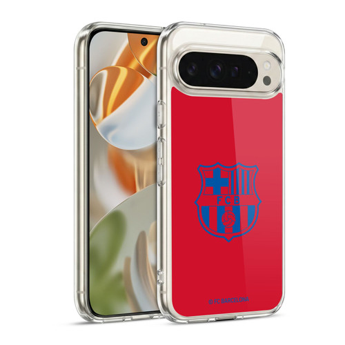 FC Barcelona Crest Patterns Red Soft Gel Case for Google Pixel 9 / Pixel 9 Pro