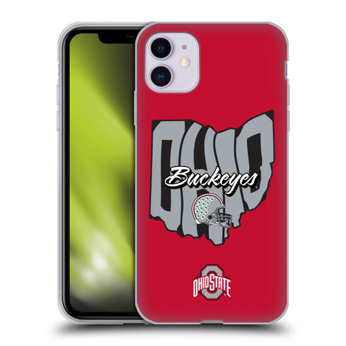 Ohio State University Football Graphics Map Soft Gel Case for Apple iPhone 11