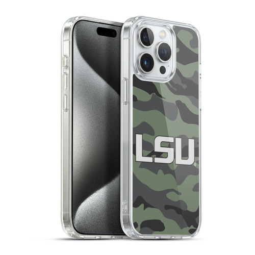 Louisiana State University LSU LSU Art Camou Mono Soft Gel Case for Apple iPhone 15 Pro Max & MagSafe