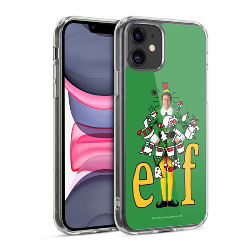 Elf Movie Graphics 2 Doodles Soft Gel Case for Apple iPhone 11
