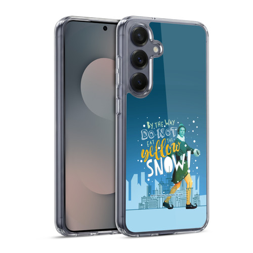Elf Movie Graphics 2 Yellow Snow Soft Gel Case for Samsung Galaxy S25 & MagSafe