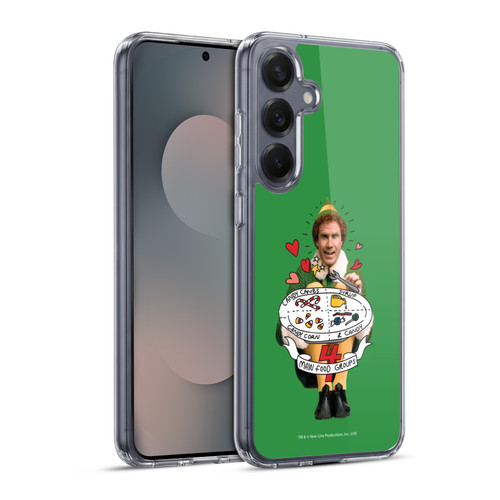 Elf Movie Graphics 2 Buddy Food Groups Soft Gel Case for Samsung Galaxy S25+ & MagSafe