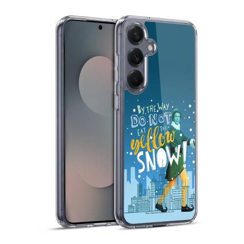Elf Movie Graphics 2 Yellow Snow Soft Gel Case for Samsung Galaxy S25+ & MagSafe