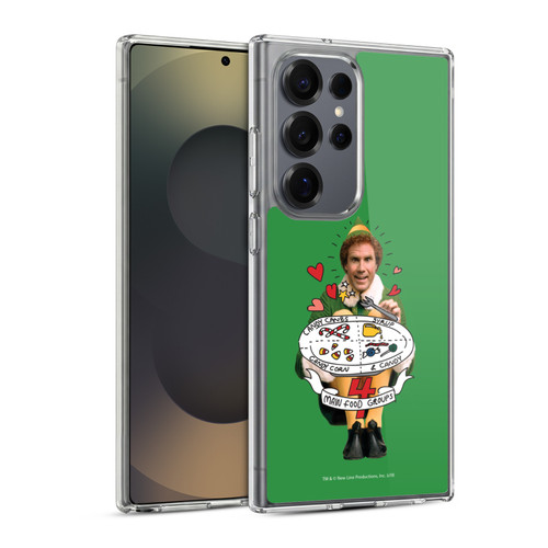 Elf Movie Graphics 2 Buddy Food Groups Soft Gel Case for Samsung Galaxy S25 Ultra & MagSafe