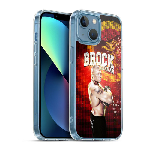WWE Superstars Brock Lesnar Soft Gel Case for Apple iPhone 13 Mini & MagSafe