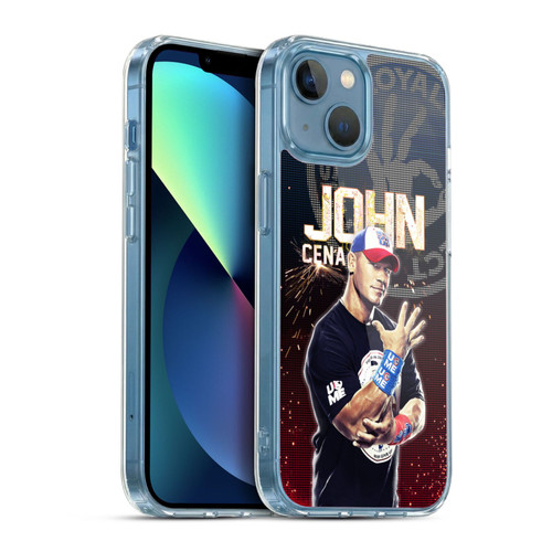 WWE Superstars John Cena Soft Gel Case for Apple iPhone 13 Mini & MagSafe