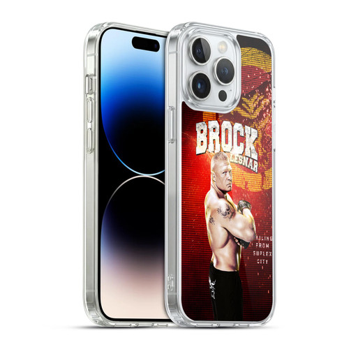 WWE Superstars Brock Lesnar Soft Gel Case for Apple iPhone 14 Pro Max & MagSafe