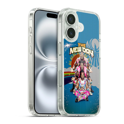 WWE Superstars The New Day Soft Gel Case for Apple iPhone 16 & MagSafe
